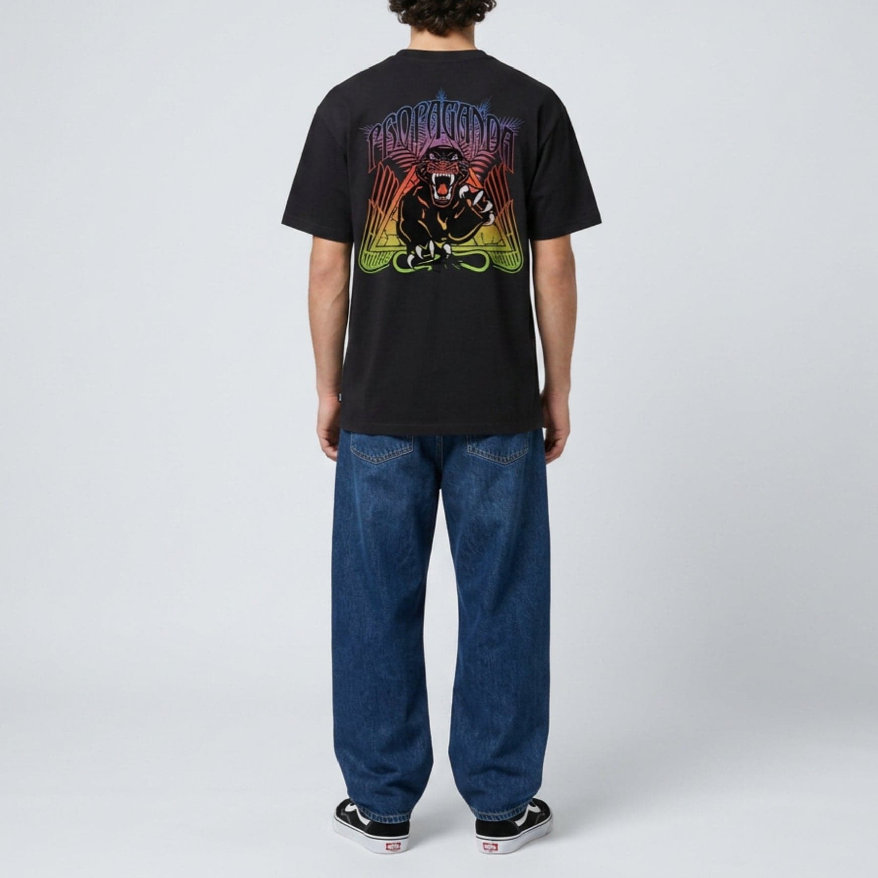 T-shirt Propaganda Triangle Panther LS Black - 3