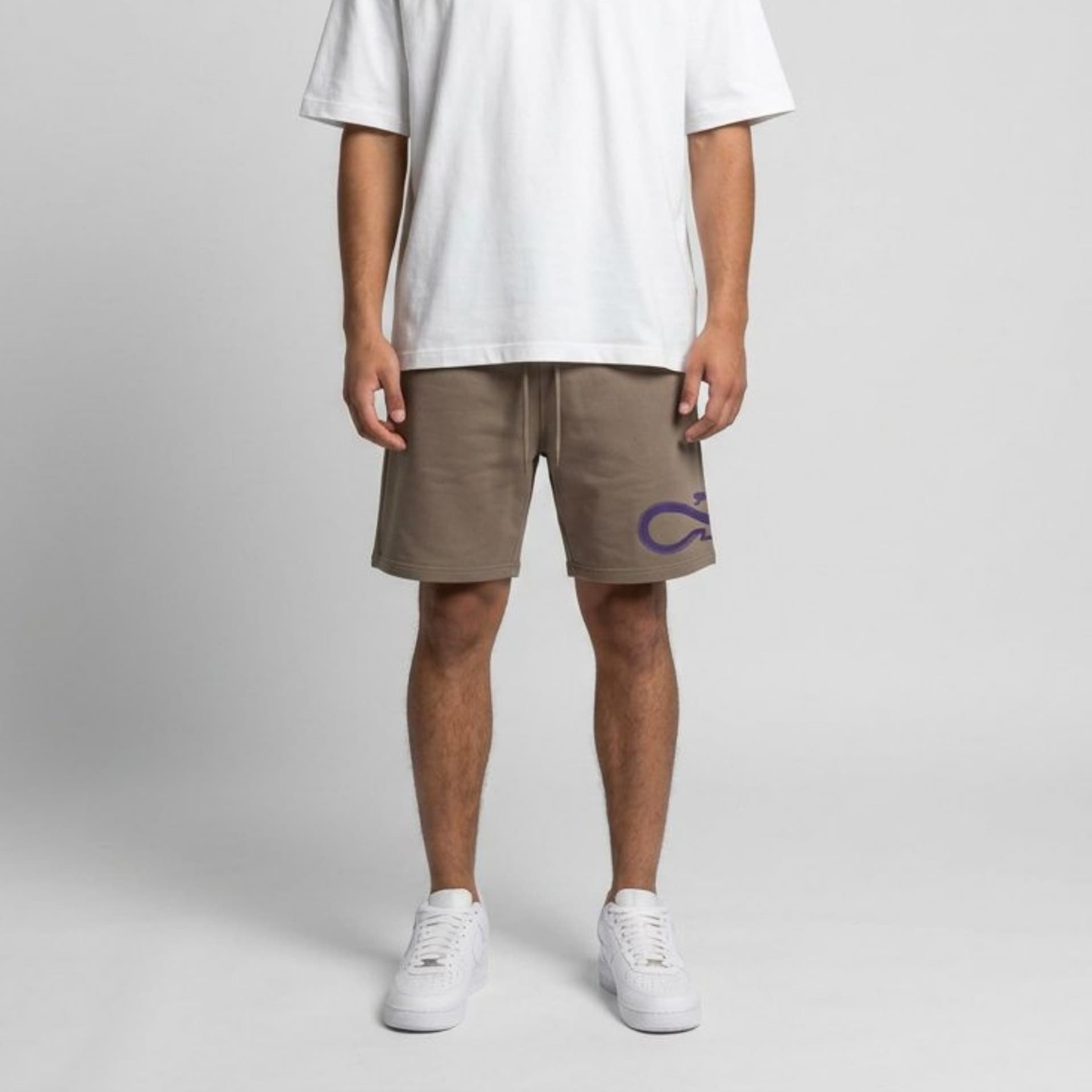 Shorts Propaganda Logo Beige - 3