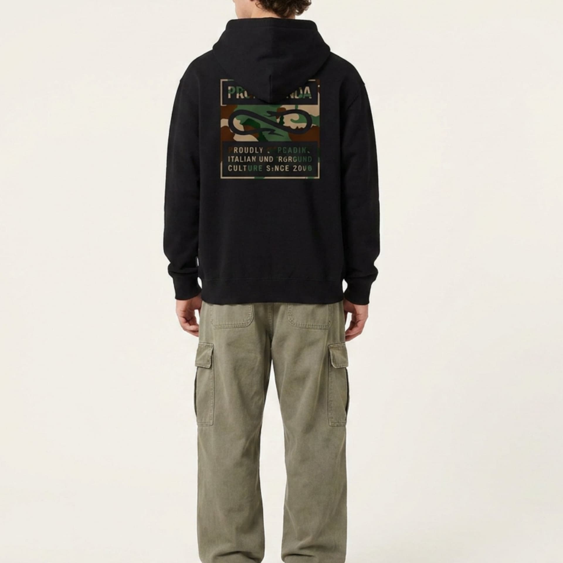 Felpa Propaganda Label Camo Black - 3