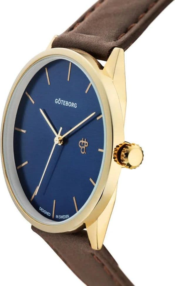 Orologio CHPO Khorshid Goteborg navy brown 14230TT - 2