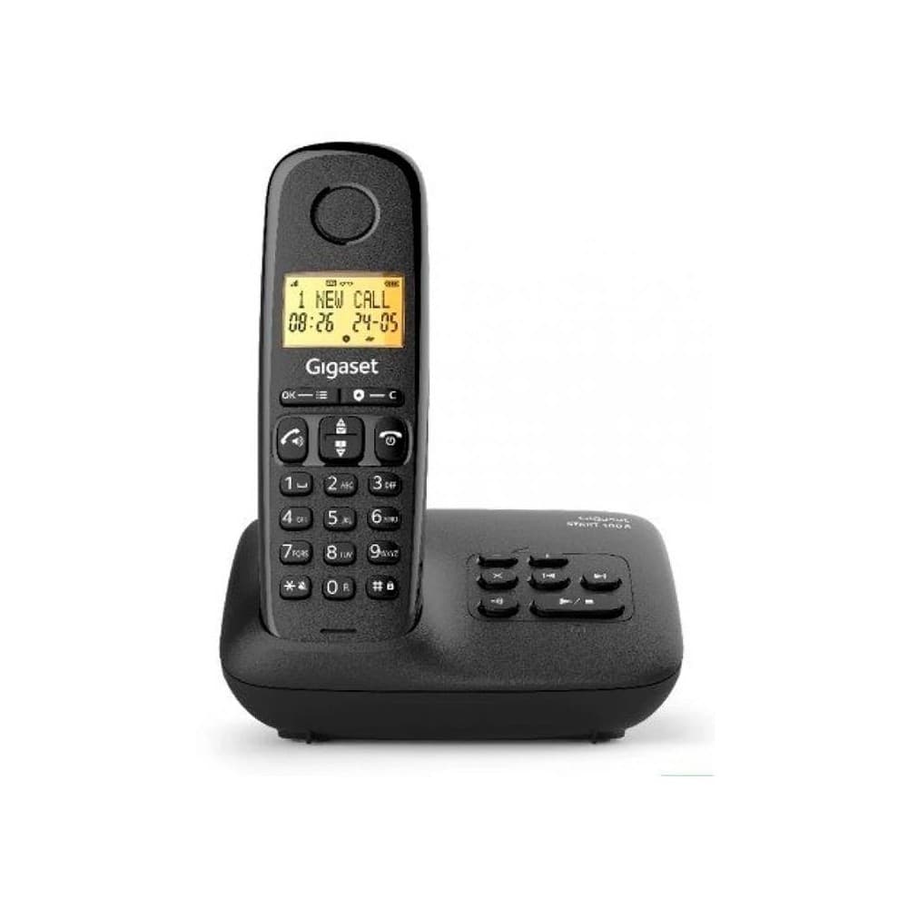 CORDLESS GIGASET BASIC 100 CON VIVAVOCE BLACK - 1