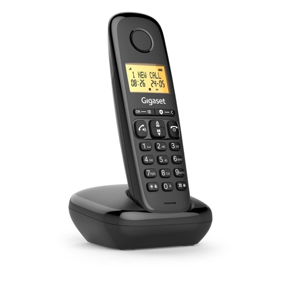 CORDLESS GIGASET BASIC 100 TRIO CON VIVAVOCE BLACK - 1
