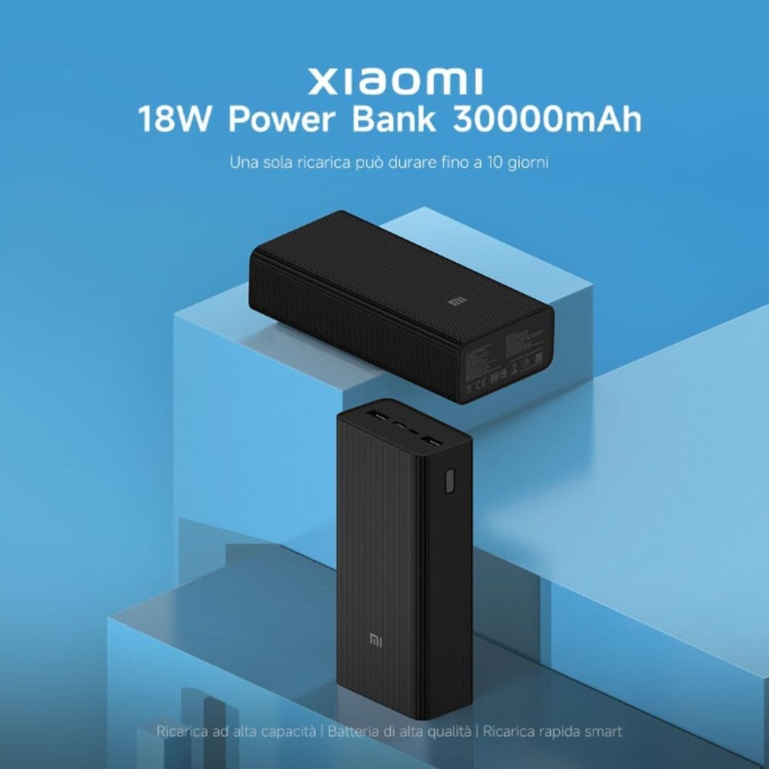 Xiaomi Powerbank 30000mAh 18w 2 Usb-A/1 Usb-C Black - 2