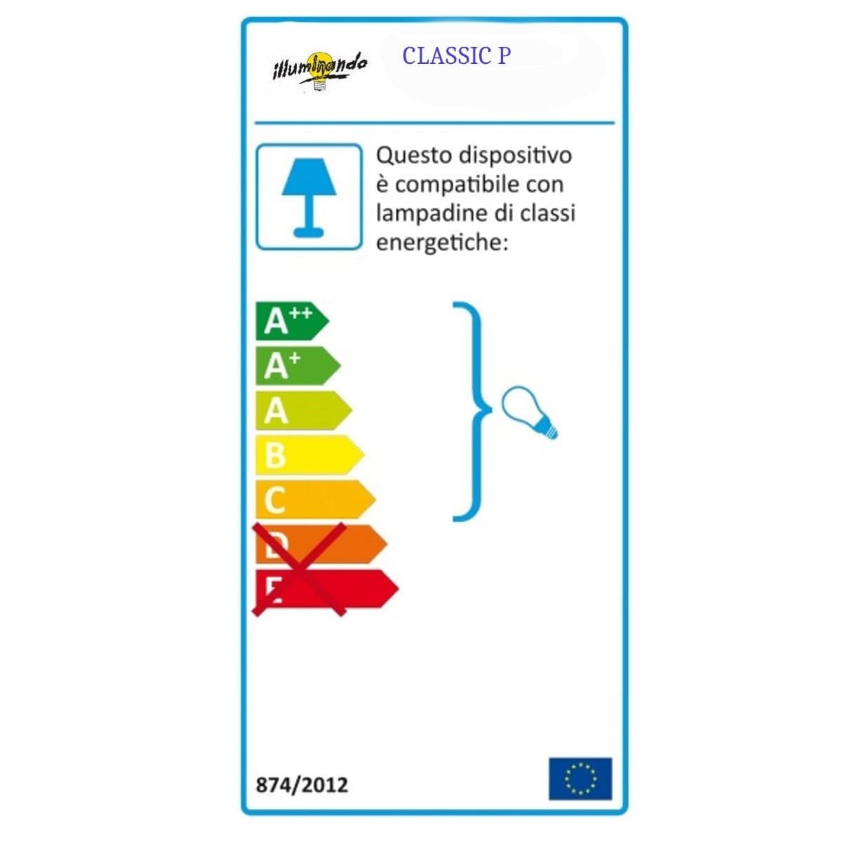 Abat-jour moderna Illuminando CLASSIC P lampada tavolo metallo vetro paralume bianco interni E14 G9 - 4