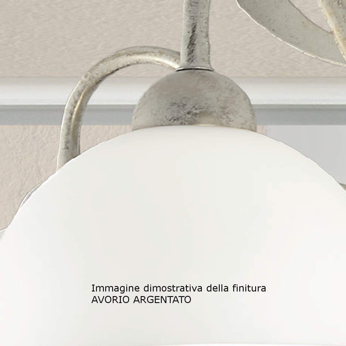 Lampadario classico LAM 1910 E14 LED metallo vetro sospensione - 3