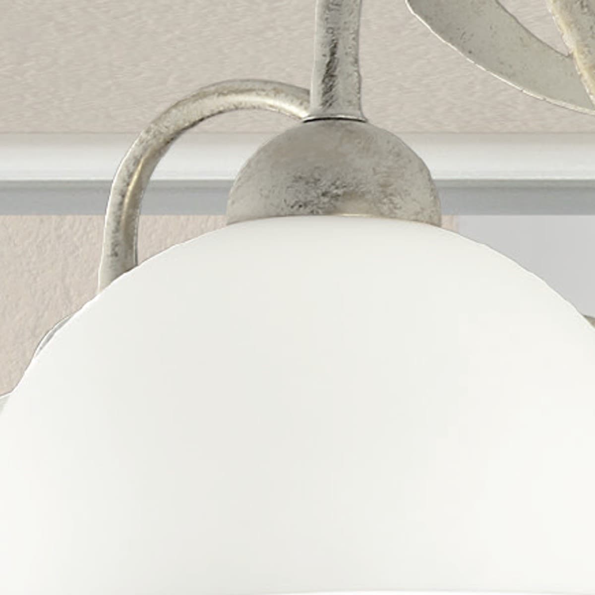 Plafoniera classica LAM 1910 5PL E14 LED metallo vetro lampada soffitto - 2