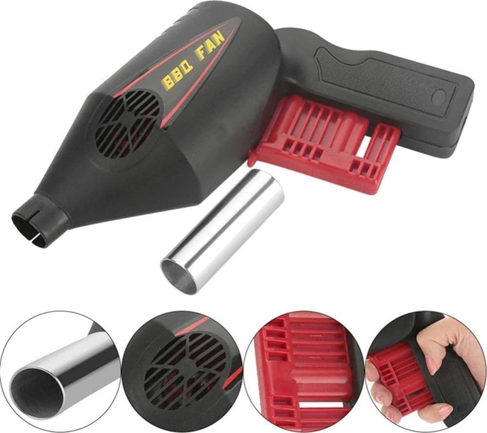 Soffiatore portatile per barbecue, ravviva fiamma manuale con ventola - 6