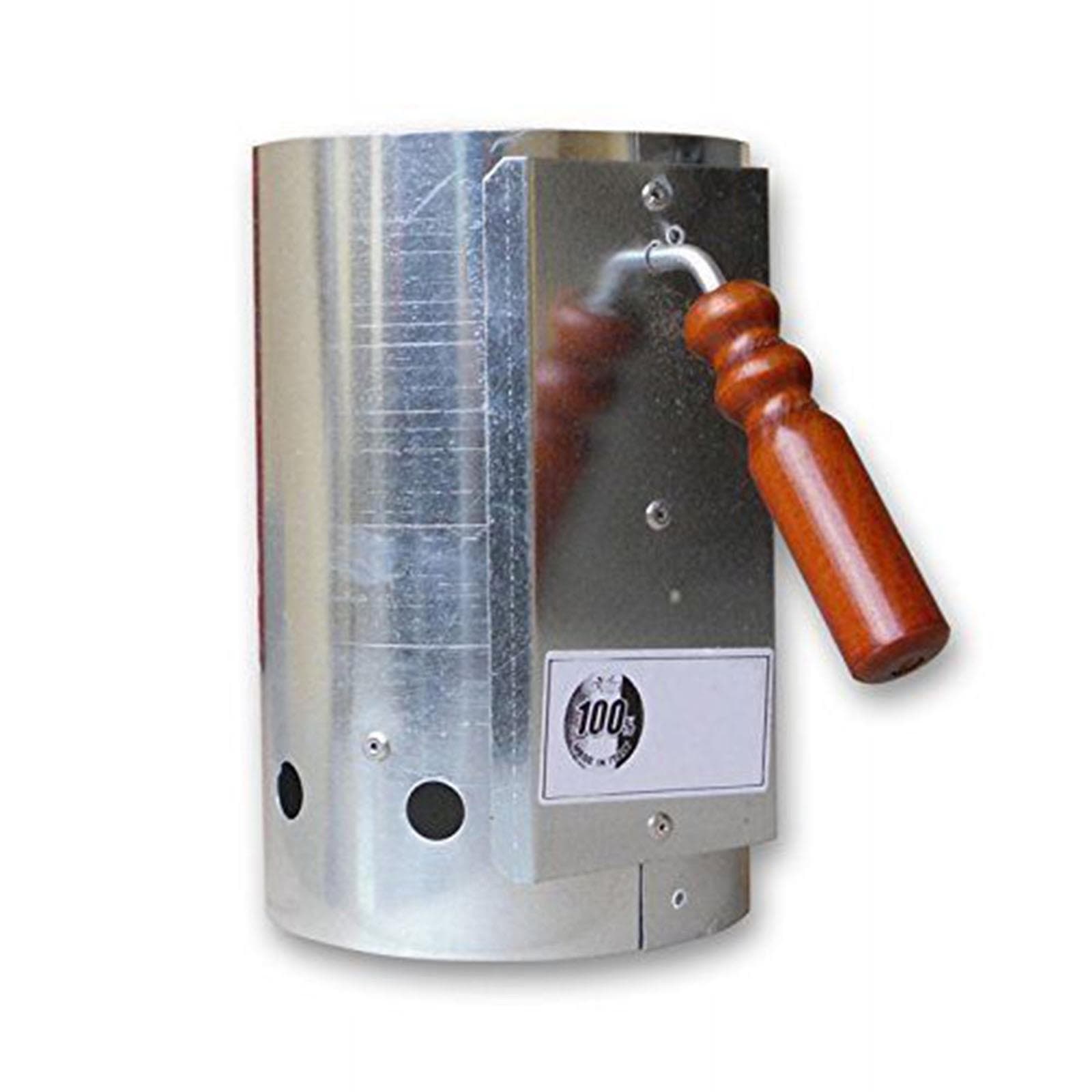 Accendi carboni e bricchetti per barbecue ravviva fiamma con manico di protezione h 30 cm - 5