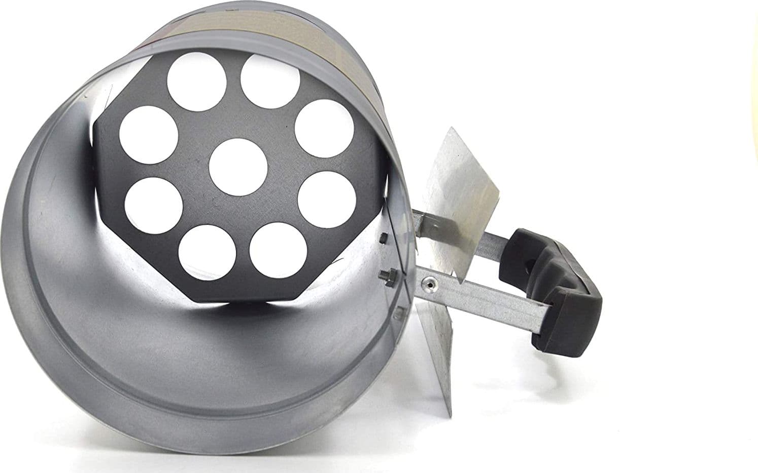 Accendi carboni e bricchetti per barbecue ravviva fiamma inox con manico di protezione - 4