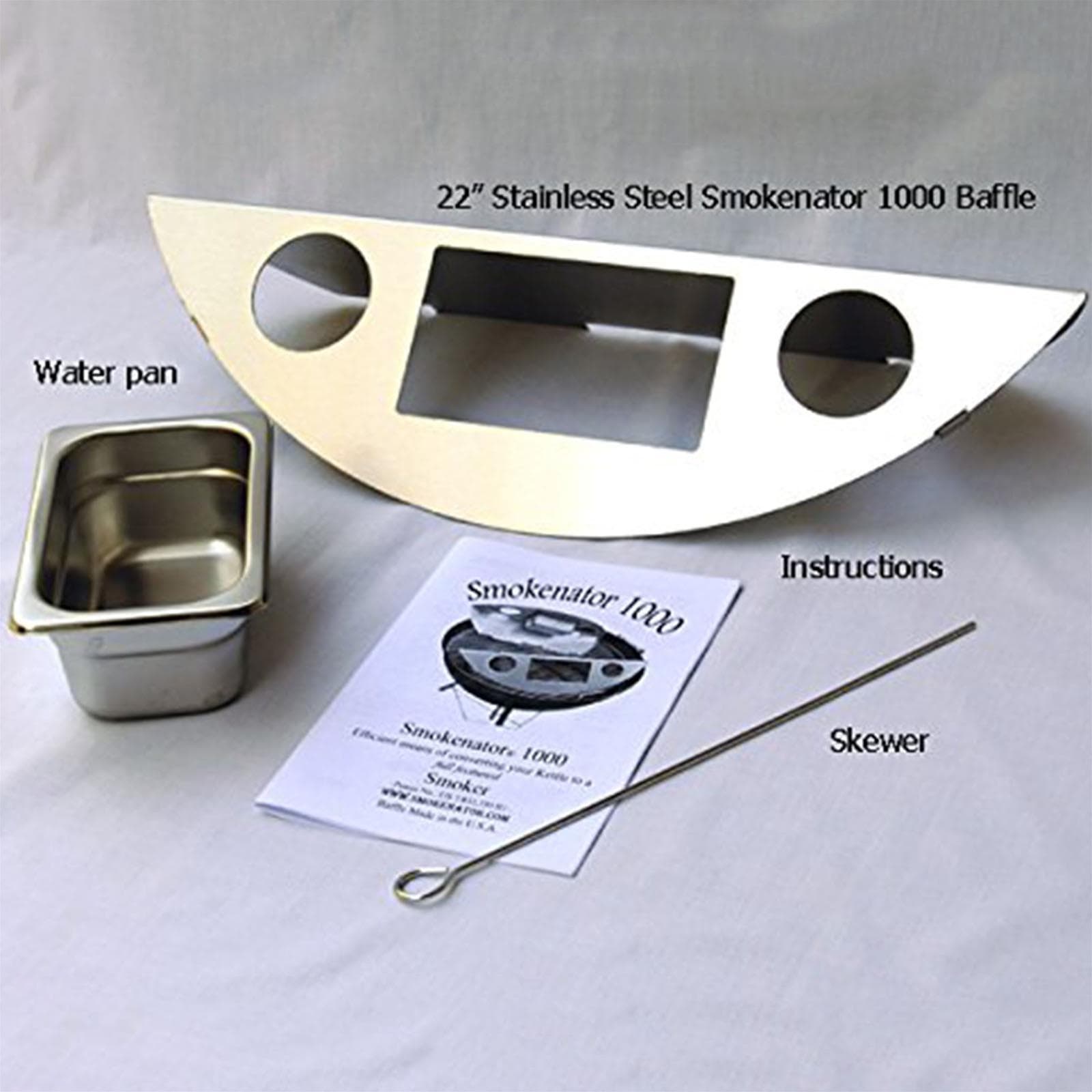 Affumicatore da barbecue smokenator 1000 weber 57 cm ad acqua bbq - 3