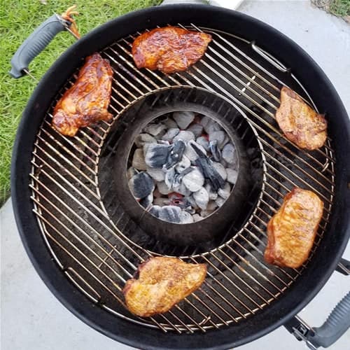 Griglia tonda per barbecue Weber, bistecchiera di ricambio da bbq - 2