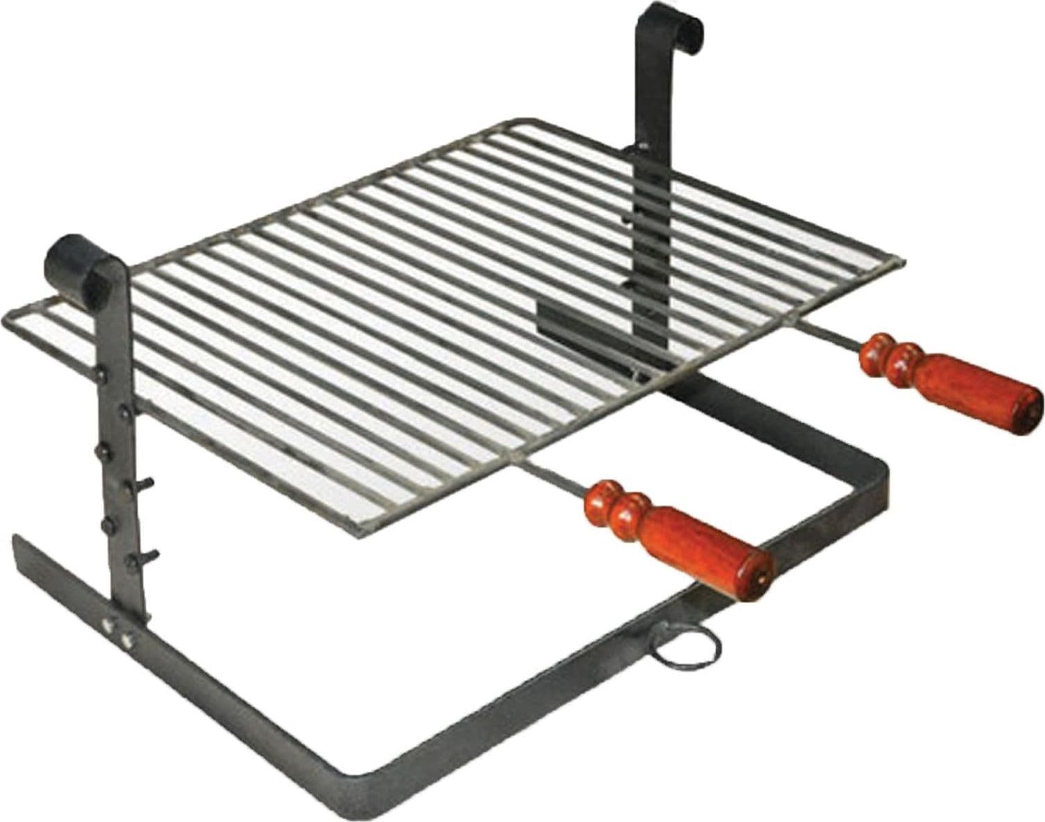 Bistecchiera per barbecue e camino griglia regolabile in ferro battuto "Made in Italy" - 2
