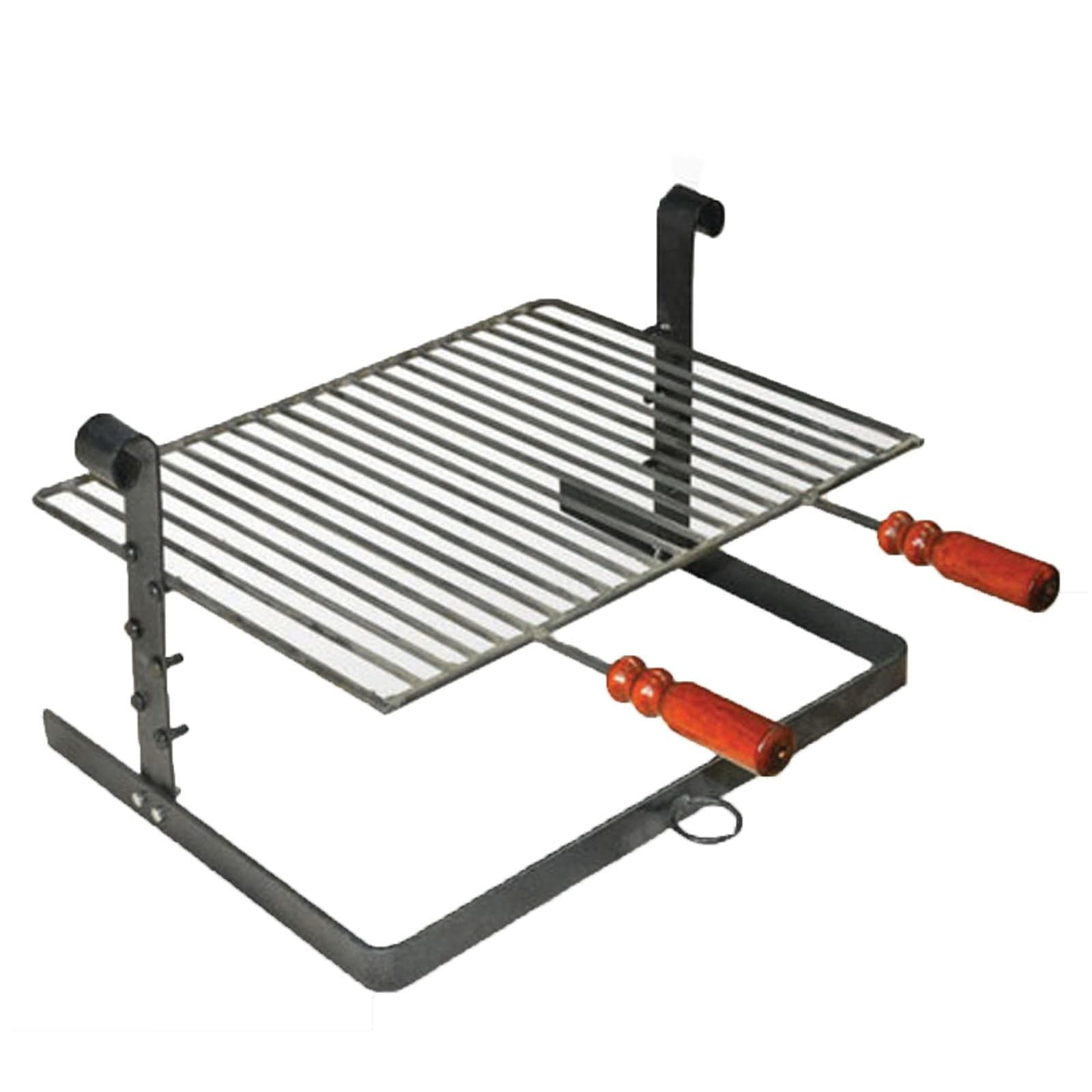 Bistecchiera per barbecue e camino griglia regolabile in ferro battuto "Made in Italy" - 2