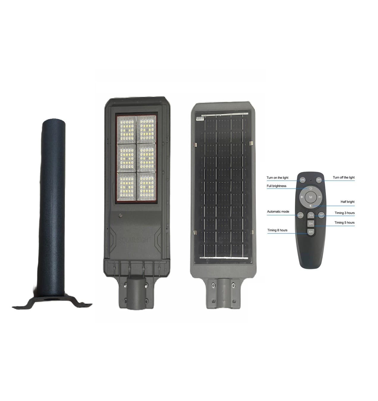 Lampione Solare Stradale LED in Alluminio 800W 1200W 1600W, IP65, 80lm/W Sensore Crepuscolare , Vendita Online - 10