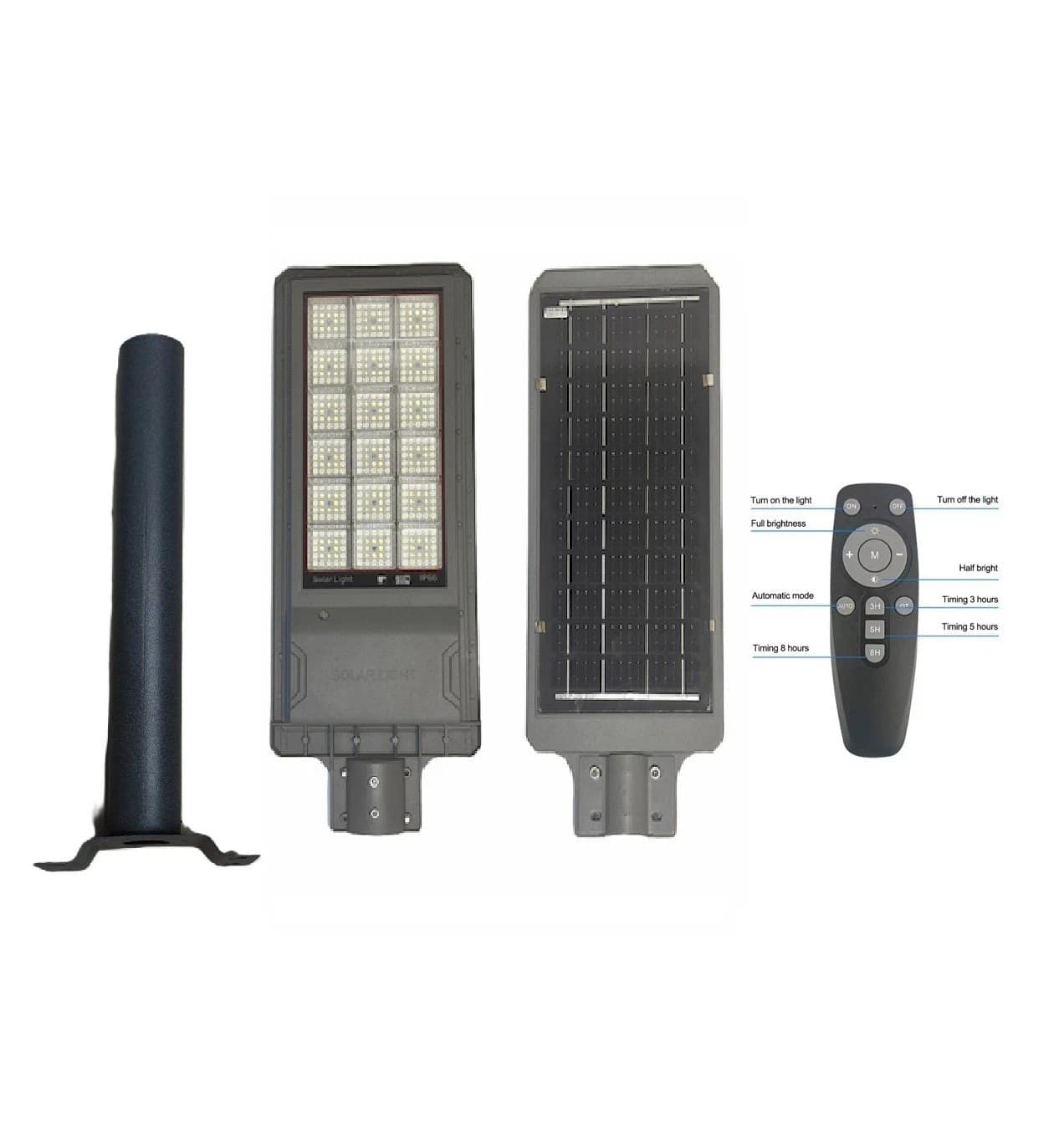 Lampione Solare Stradale LED in Alluminio 800W 1200W 1600W, IP65, 80lm/W Sensore Crepuscolare , Vendita Online - 4