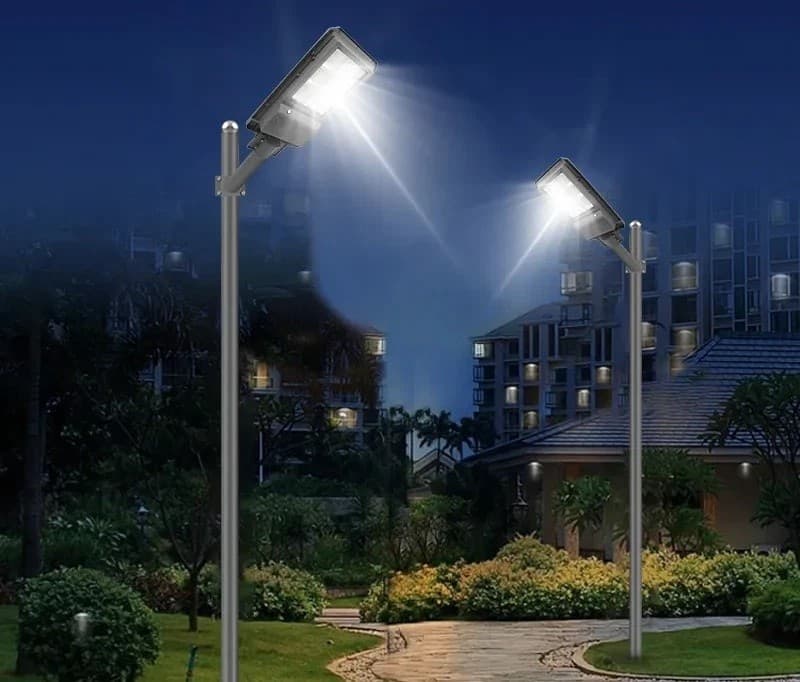 Lampione Solare Stradale LED in Alluminio 800W 1200W 1600W, IP65, 80lm/W Sensore Crepuscolare , Vendita Online - 9