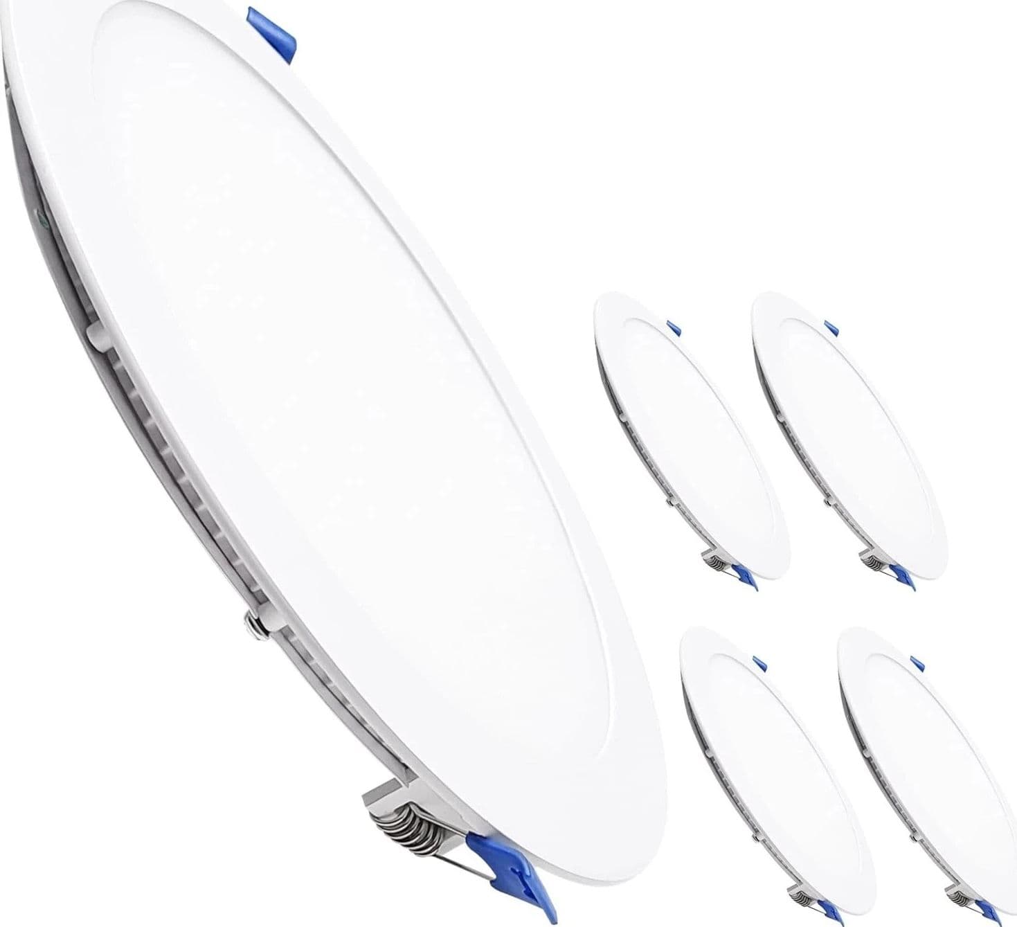 Pannello Faretto LED incasso molle Rotondo 8W 14W 20W CCT 3 COLORI di Luce 110Lm/W - 4