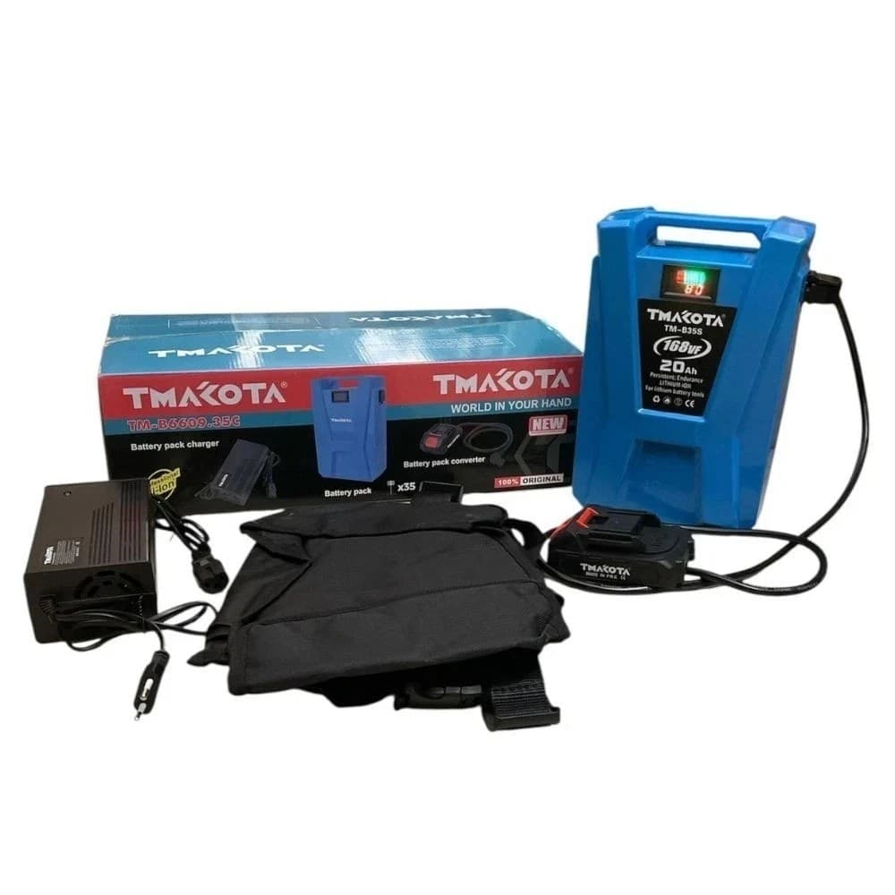 Batteria a zaino spalla da 168V (21V) 20 Ah per utensili con attacco tipo makita - 11