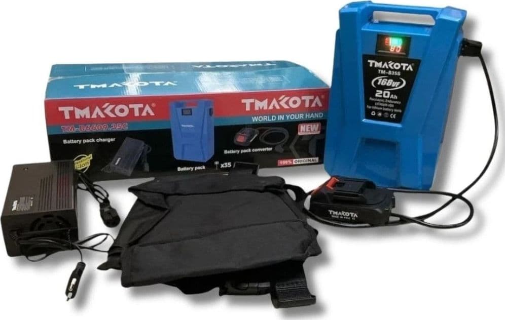 Batteria a zaino spalla da 168V (21V) 20 Ah per utensili con attacco tipo makita - 3