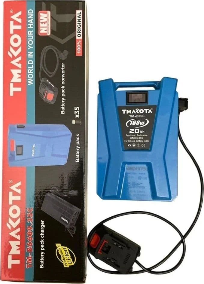 Batteria a zaino spalla da 168V (21V) 20 Ah per utensili con attacco tipo makita - 9