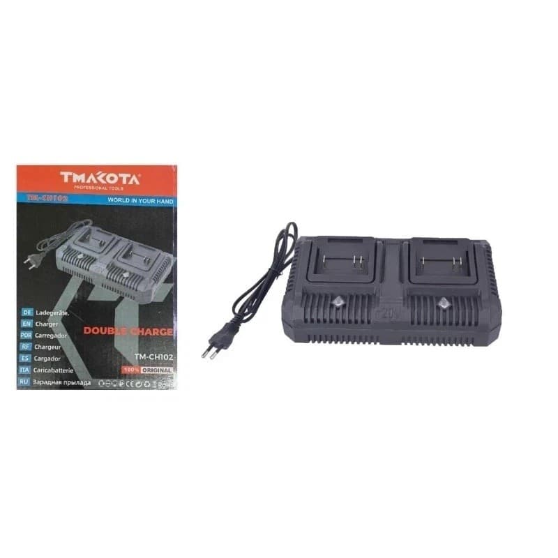 Caricabatterie Doppia Batteria 21v 128Vf Caricabatteria 220V Caricatore Rapido per Batterie Litio - 3