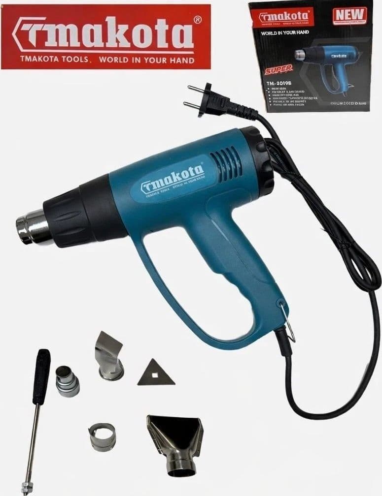 Pistola Termica Termosoffiatore Aria Calda 600°Phon Sverniciatore 2200W TM-8019B