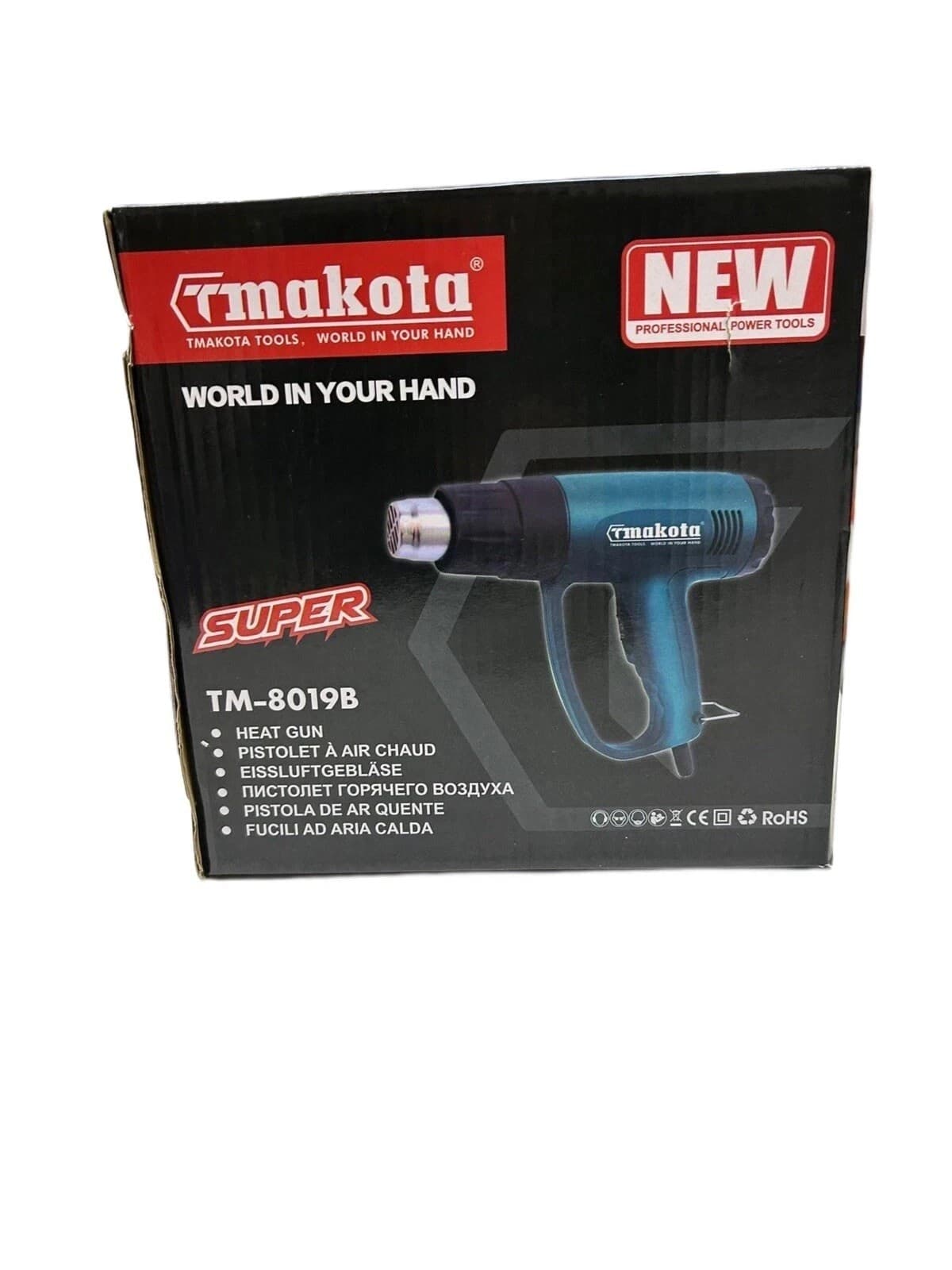 Pistola Termica Termosoffiatore Aria Calda 600°Phon Sverniciatore 2200W TM-8019B - 5