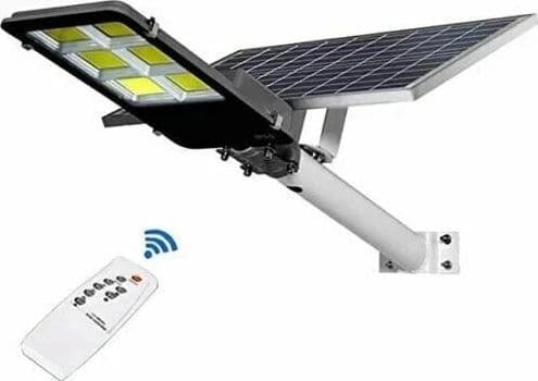 LAMPIONE STRADALE SOLARE 600W FARO LED CON PANNELLO TELECOMANDO CREPUSCOLARE - 2