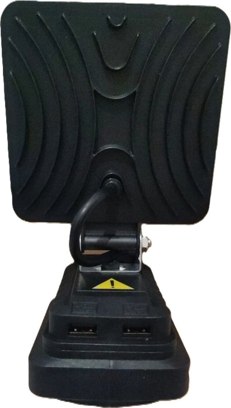LAMPADA LAVORO FARETTO 16 LED 10W a BATTERIA 21V 2.0Ah LUCE 7000K 60° 100LM/W 2 USB - 3