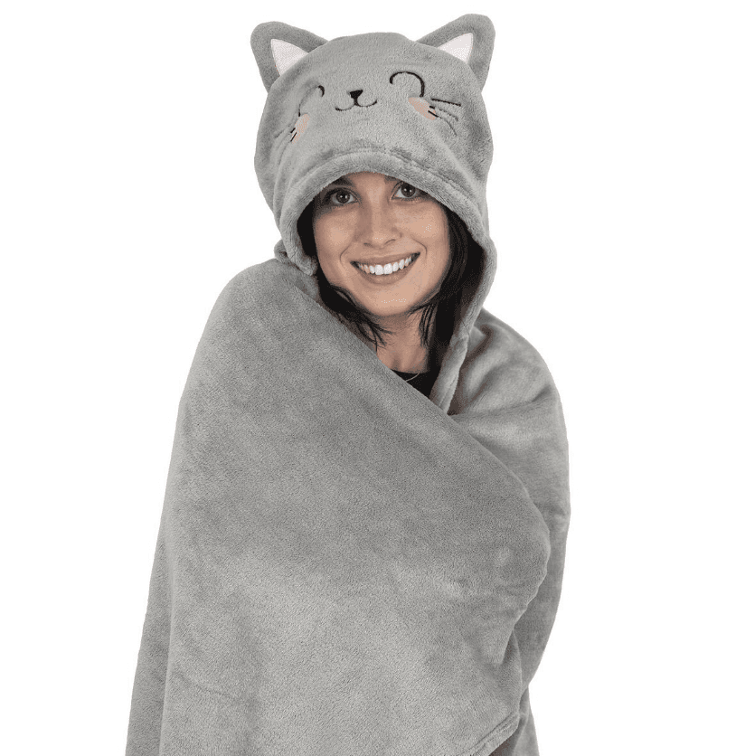 Legami - Coperta con Cappuccio a tema Gattino (CBL0003) - 2
