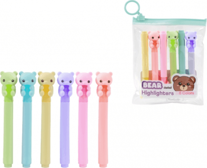 i-Total - Mini evidenziatori Orsetto Macaron (XL2306H) - 2