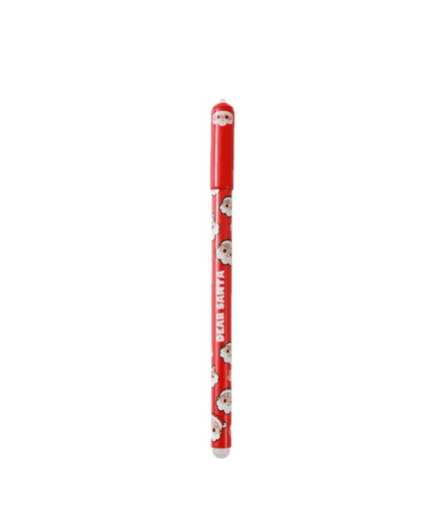 i-Total - Penna Cancellabile con Tappo XMAS Inchiostro blu - 3 temi Natale - 2