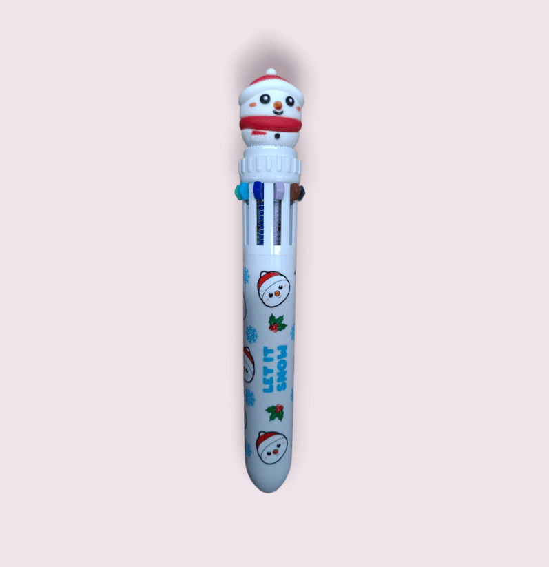 i-Total - Penna a 10 Colori XMAS - 3 temi Natale - 6