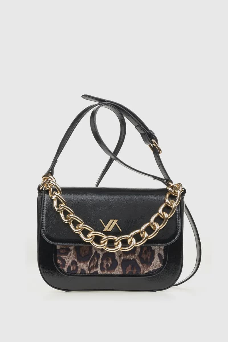 VERDE FASHION | Pochette in ecopelle verniciata stampa leopard - 10