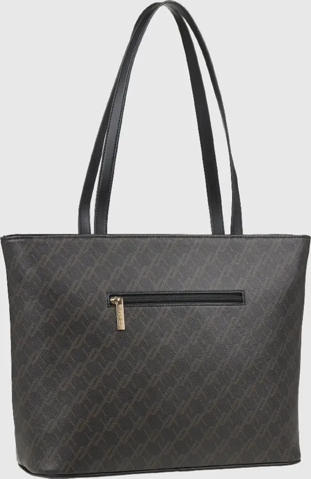 VERDE FASHION | Borsa a spalla con stampa logo - 2