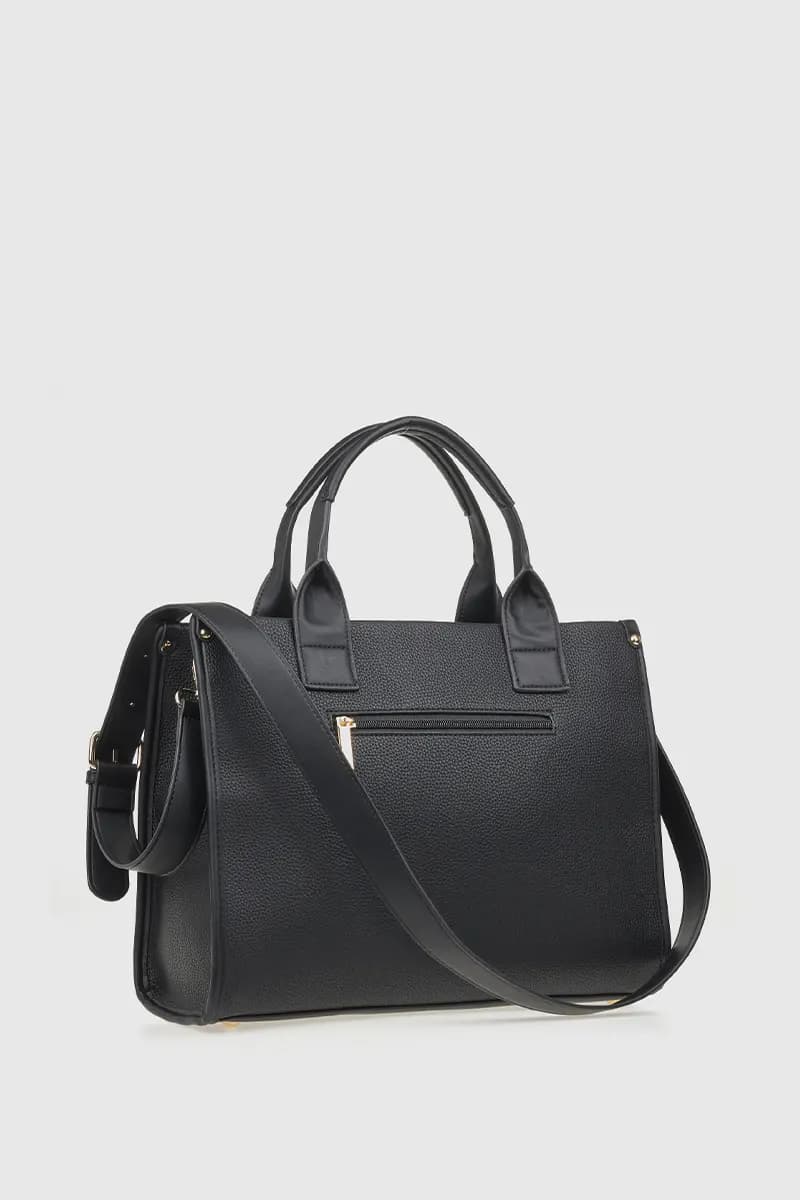 VERDE FASHION | Borsa tote in ecopelle scamosciata effetto trapuntato - 2