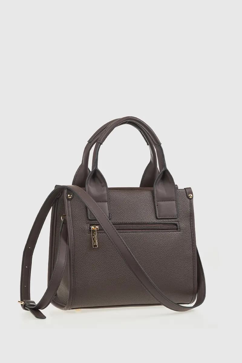 VERDE FASHION | Mini tote in ecopelle scamosciata effetto trapuntato - 2