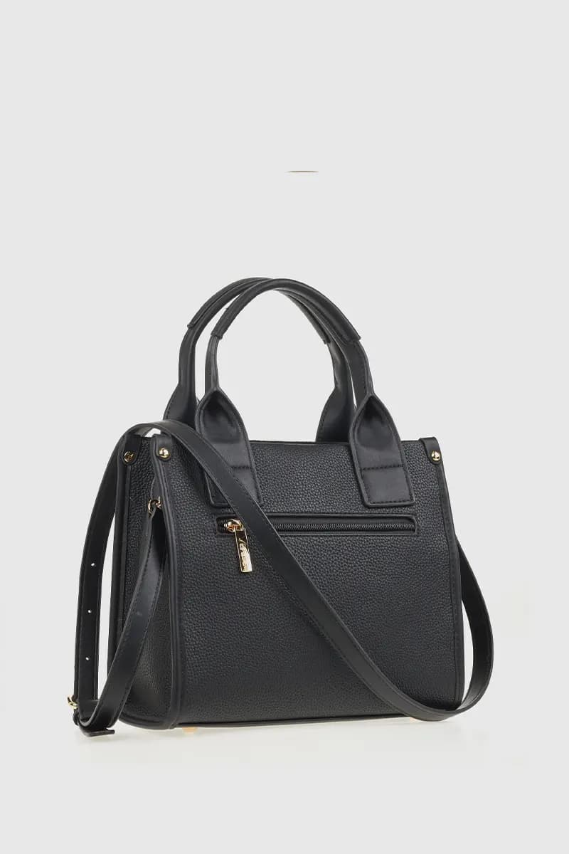 VERDE FASHION | Mini tote in ecopelle scamosciata effetto trapuntato - 6