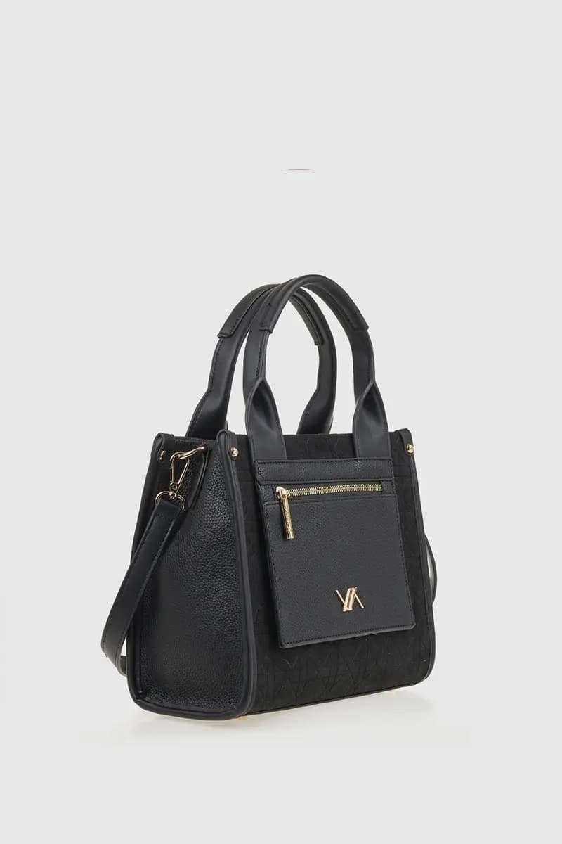VERDE FASHION | Mini tote in ecopelle scamosciata effetto trapuntato - 8