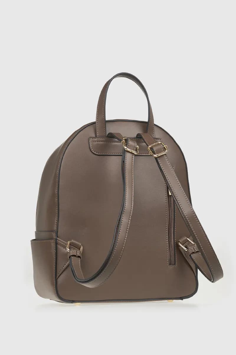VERDE FASHION | Zaino in ecopelle dettaglio logo - 6