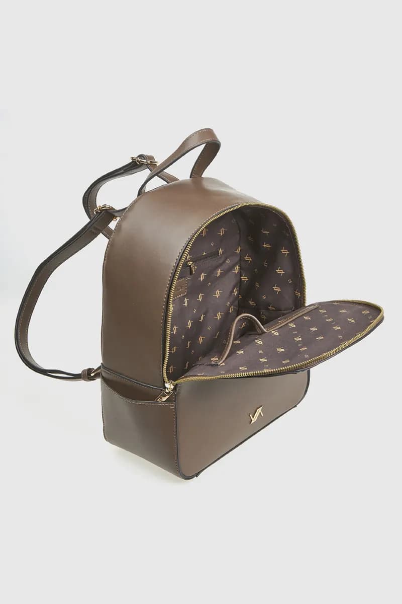 VERDE FASHION | Zaino in ecopelle dettaglio logo - 7