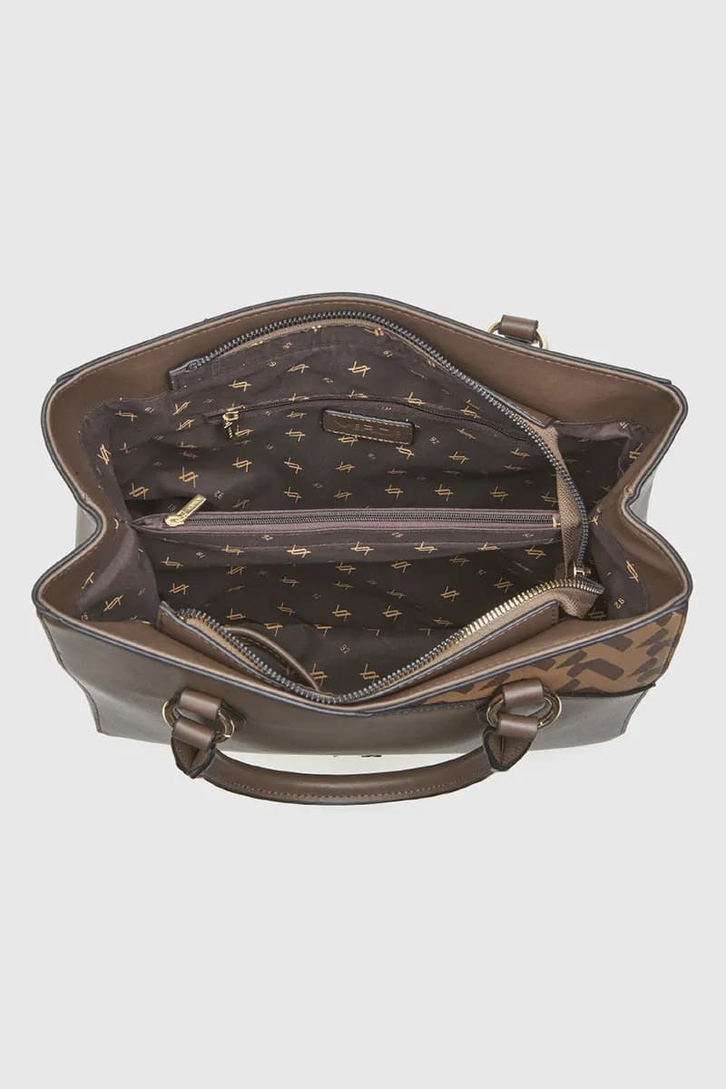 VERDE FASHION | Borsa tote in ecopelle dettaglio logo - 3