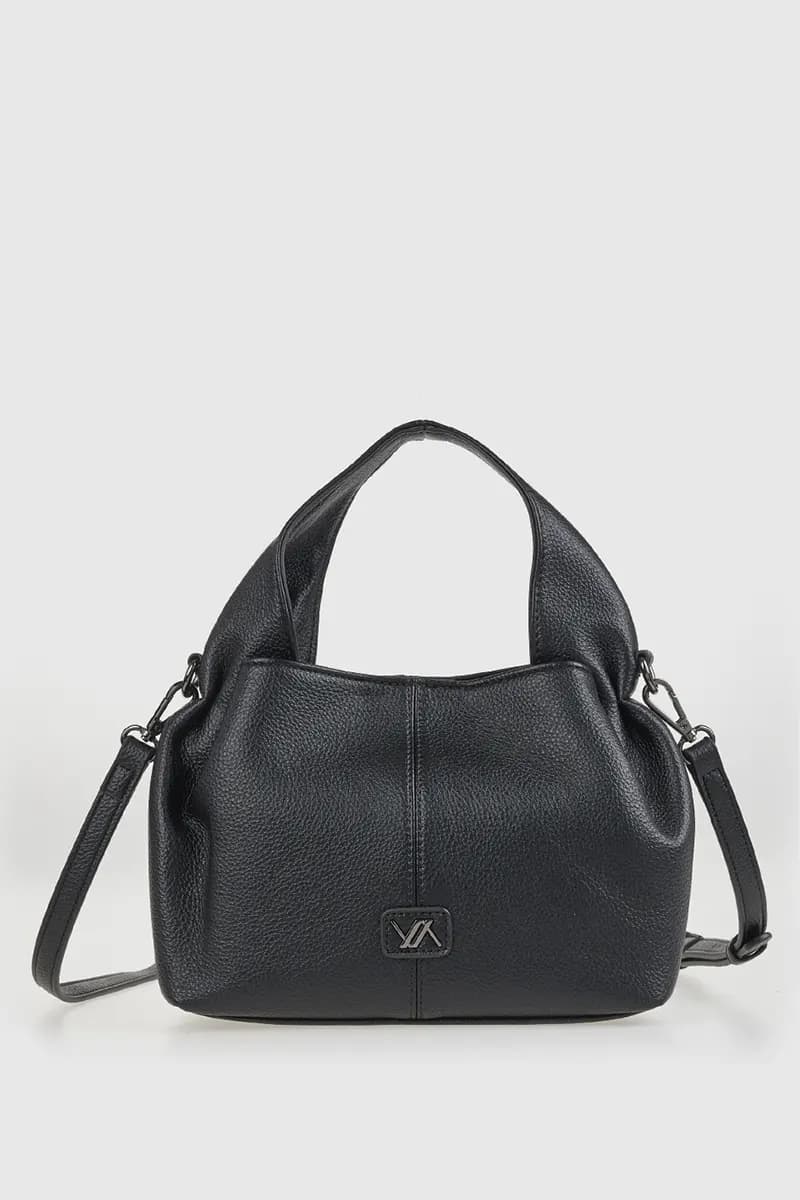 VERDE FASHION | Borsa a tracolla in ecopelle morbida - 5