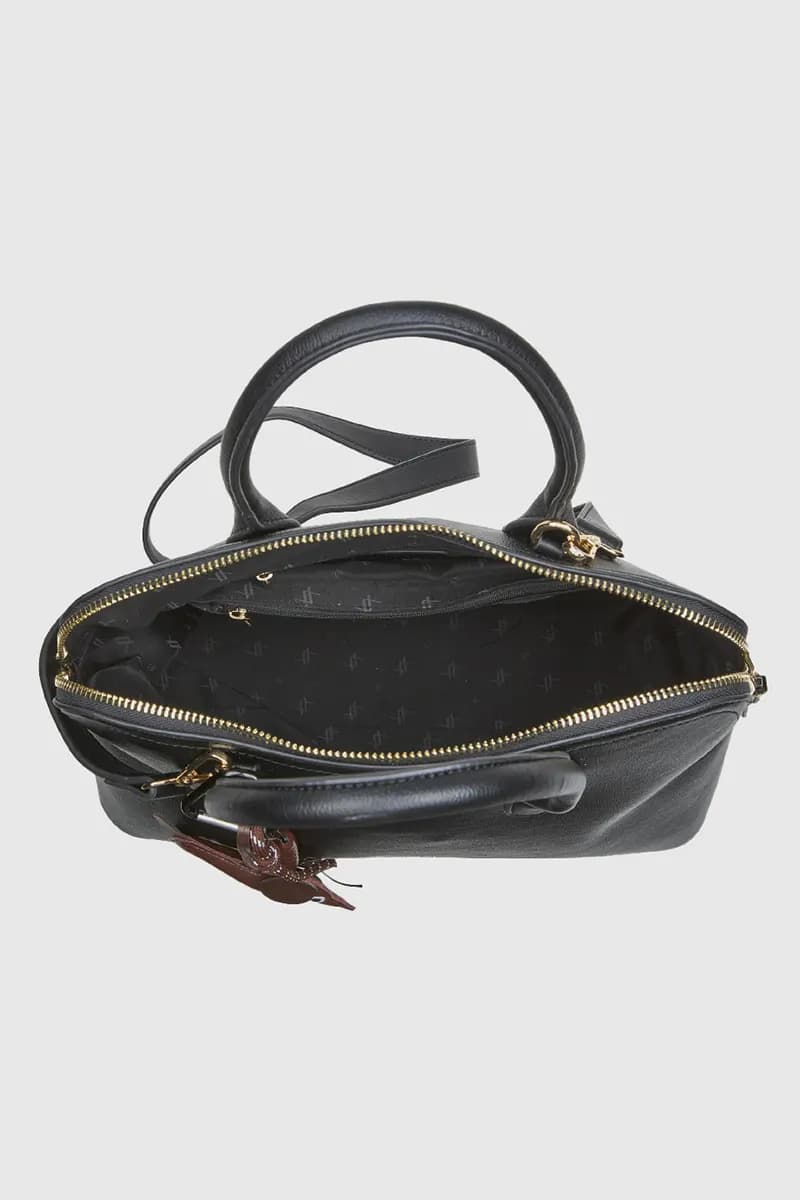 VERDE FASHION | Borsa tote in ecopelle dettaglio bassotto - 3