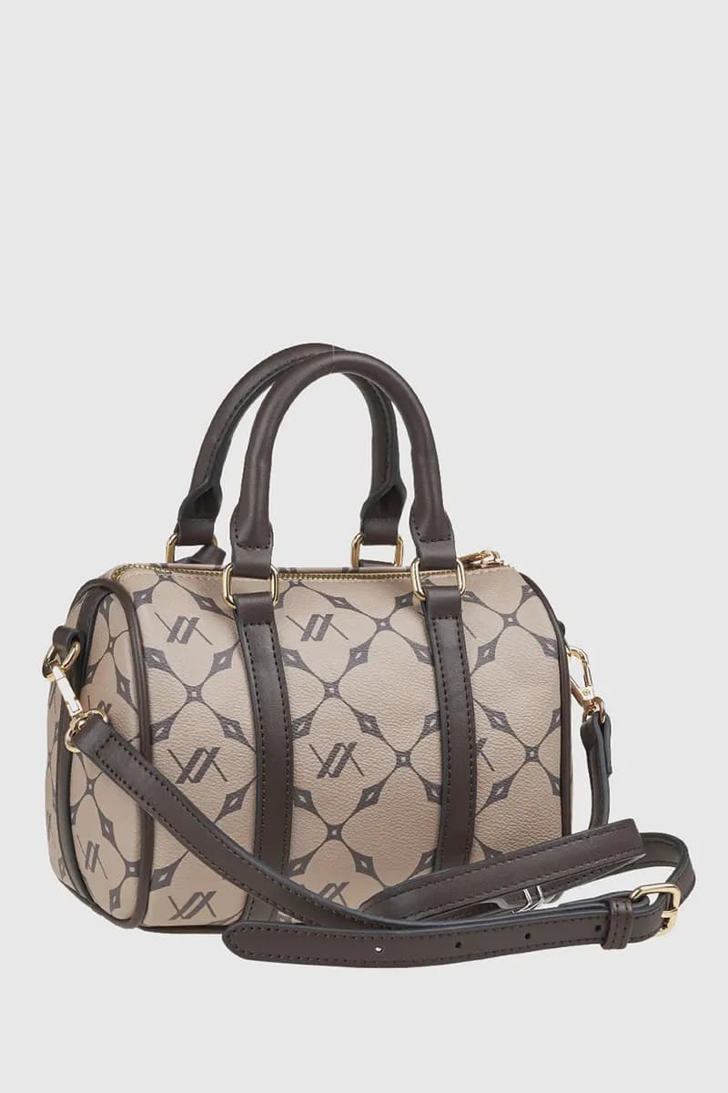 VERDE FASHION | Bauletto a tracolla con stampa geometrica logo - 2