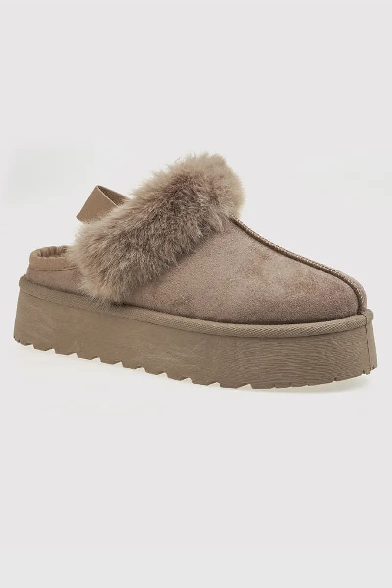 VERDE FASHION | Zoccoli sabot stile UGG con elastico dietro - 10