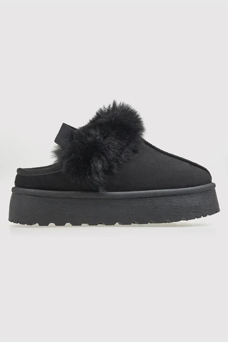 VERDE FASHION | Zoccoli sabot stile UGG con elastico dietro - 6