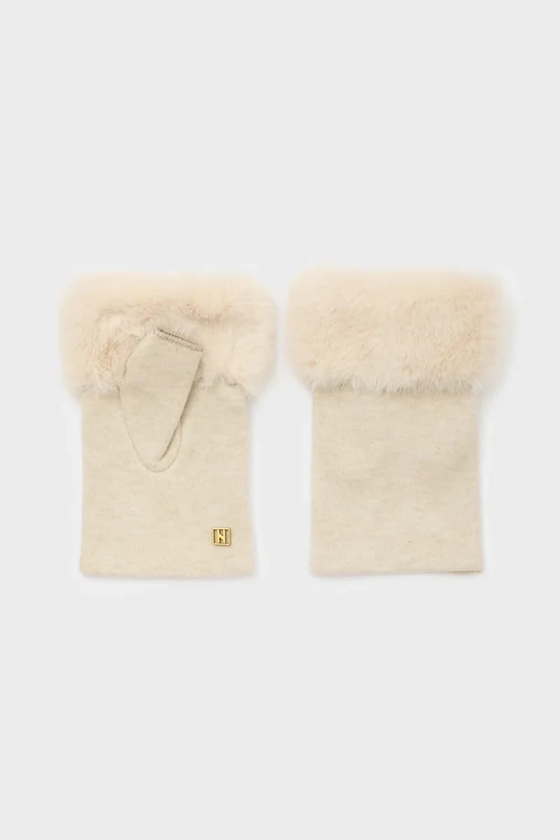 NALÌ | Guanti Furry Eco senza dita - 2