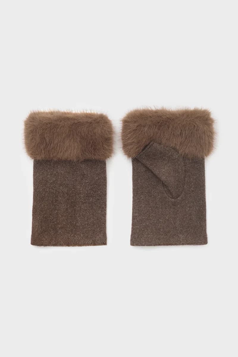 NALÌ | Guanti Furry Eco senza dita - 2