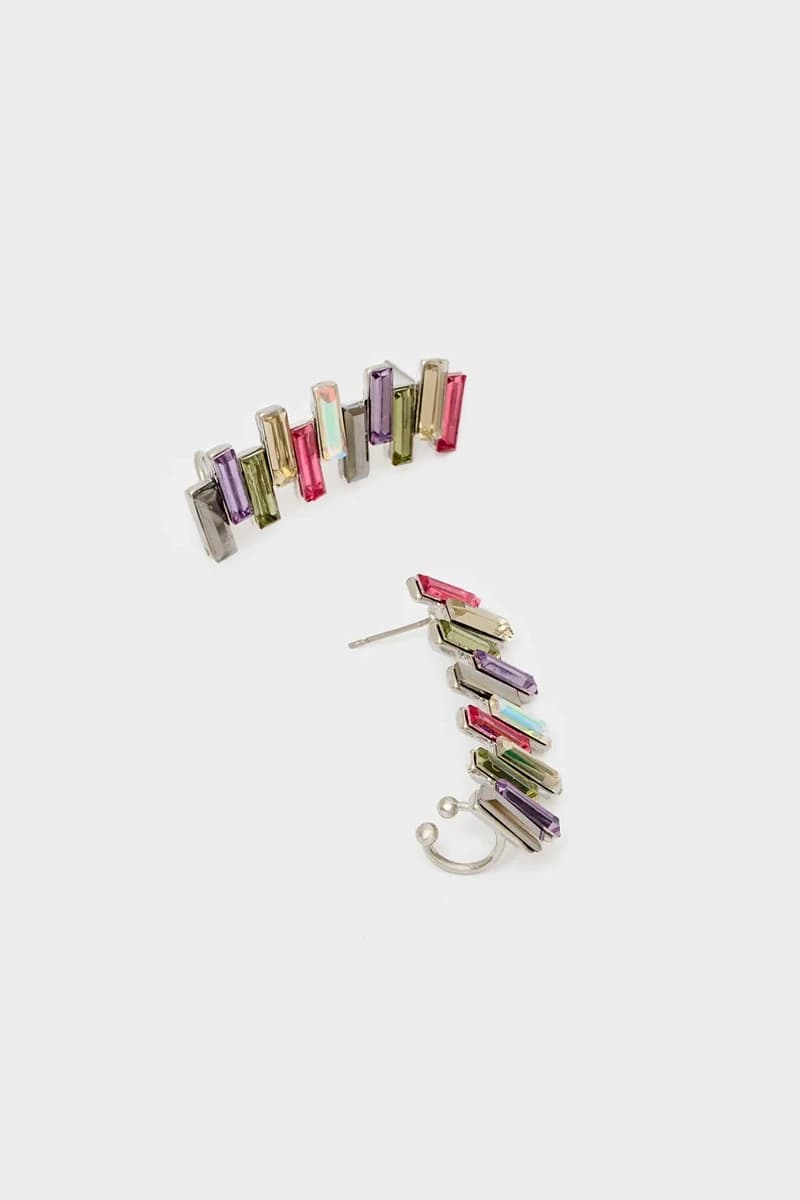 NALÌ | Orecchini Bea Earcuff con pietre - 3